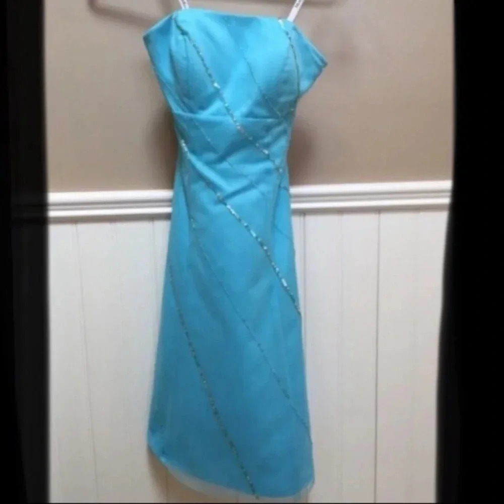 Beaded Strapless Formal  Dress